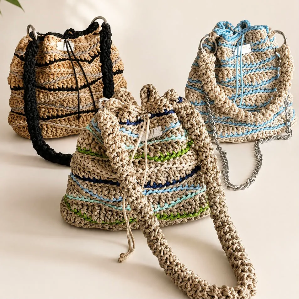 Bolsa Maré de crochê pronta