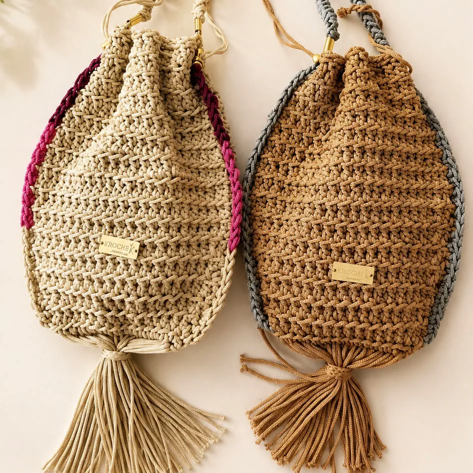 Bolsa Sereia de crochê pronta
